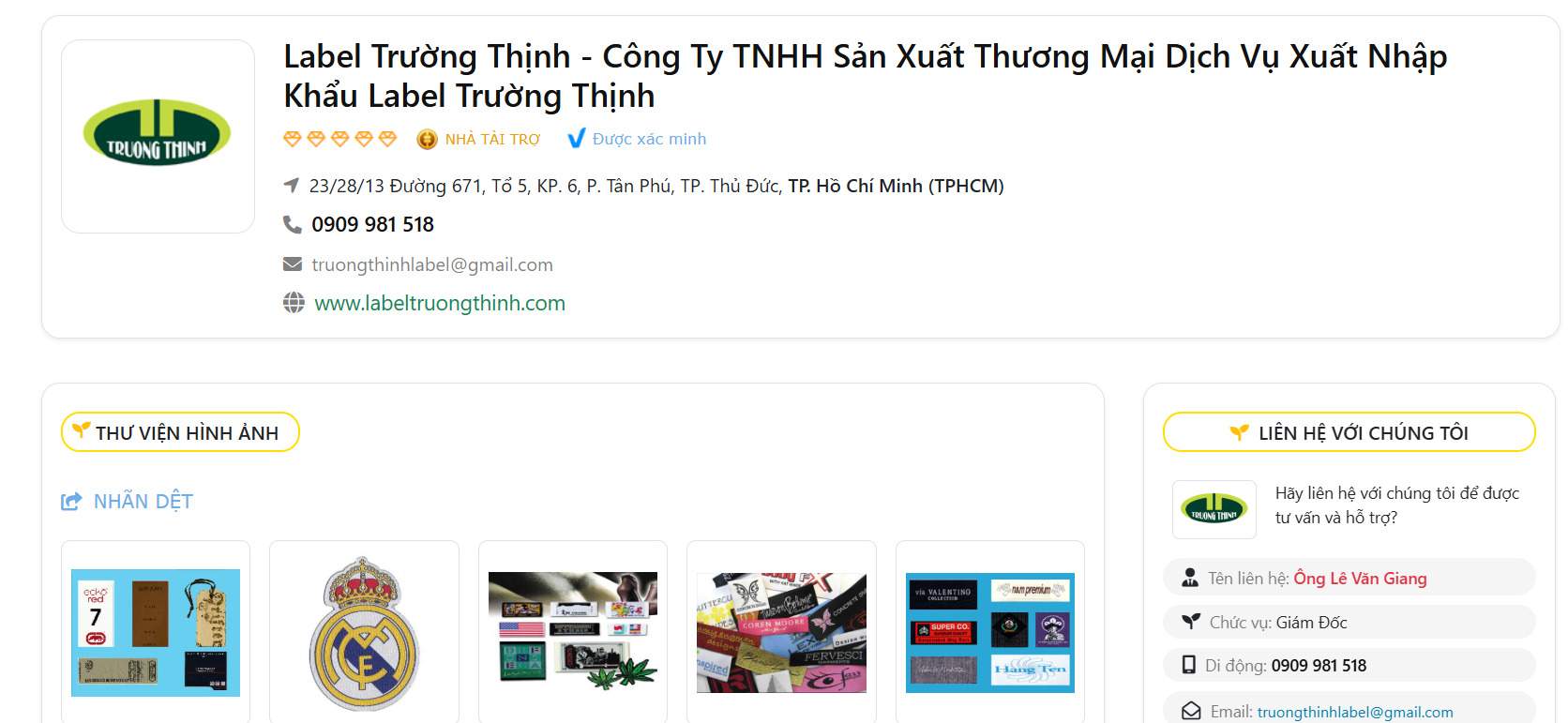 Công ty Label Trường Thịnh
